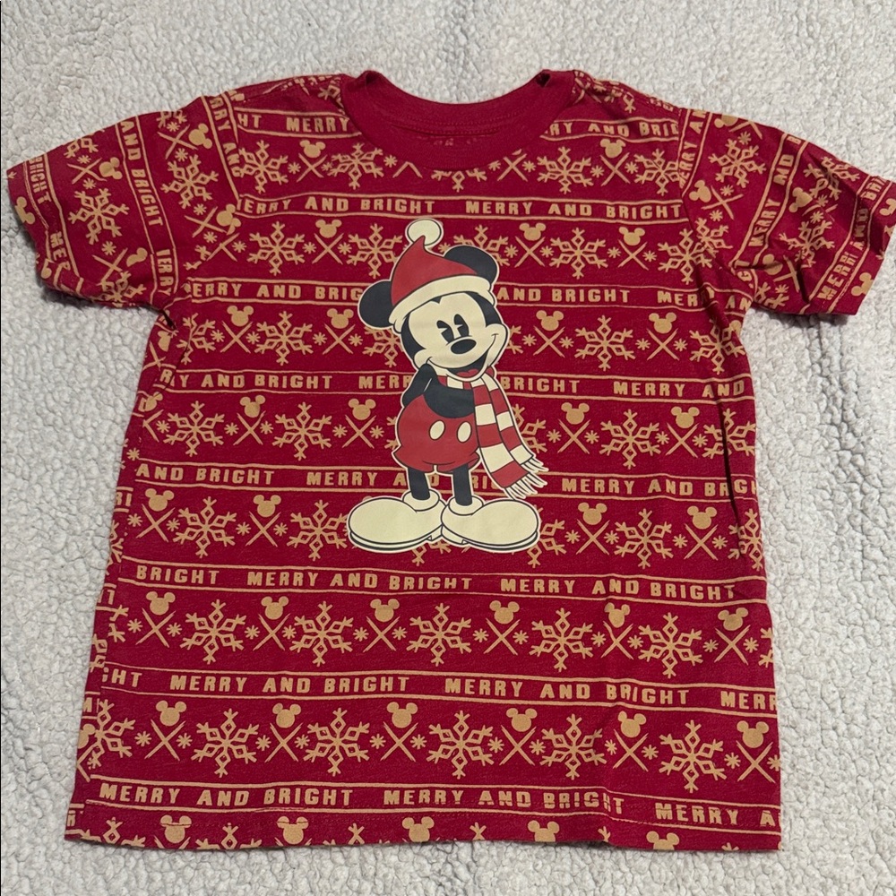 Kids Xmas Mickey Shirt